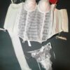 Жіночий білий корсет із трусиками та панчохами GALLIPOLI Туреччина розмір 75A 80A 85A — фото 4