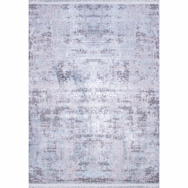 Великий килимок для ванної з бахромою 80×150 см сіро-блакитний REFORM CARPET IMAJ 1801 — фото 7