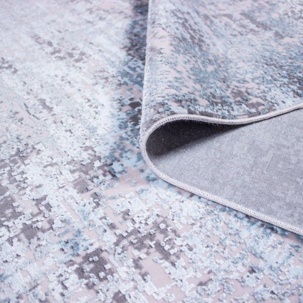 Турецький килим із бахромою 160*230 см сіро-блакитний REFORM CARPET IMAJ 1801, у вітальню, у спальню, на кухню — фото 7