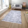 Турецький килим із бахромою 160*230 см сіро-блакитний REFORM CARPET IMAJ 1801, у вітальню, у спальню, на кухню — фото 5