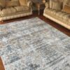 Килимова доріжка в коридор 80×300 см сіро-бежевий з бахромою Reform Carpet IMAJ 1802, Туреччина — фото 7