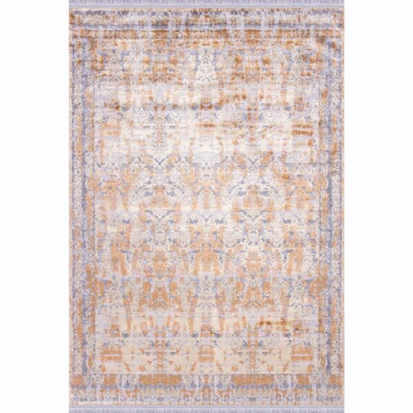 Великий килимок для ванної з бахромою 80×150 см сіро-золотий REFORM CARPET IMAJ 1805, Туреччина — фото 6