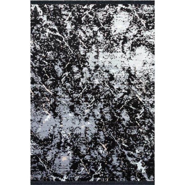 Чорний килим з бахромою 200×300 см REFORM CARPET IMAJ 1902 для вітальні та спальні, Туреччина — фото 5