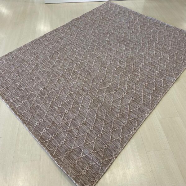 Код товара: 105661 Безворсовий килим з бахромою 120×180 см REFORM CARPET Nepal 6046, сизаль, бежевий, Туреччина — фото 6
