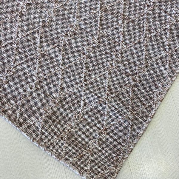Код товара: 105661 Безворсовий килим з бахромою 120×180 см REFORM CARPET Nepal 6046, сизаль, бежевий, Туреччина — фото 7
