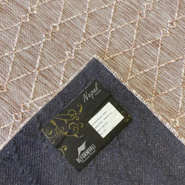 Код товара: 105661 Безворсовий килим з бахромою 120×180 см REFORM CARPET Nepal 6046, сизаль, бежевий, Туреччина — фото 2