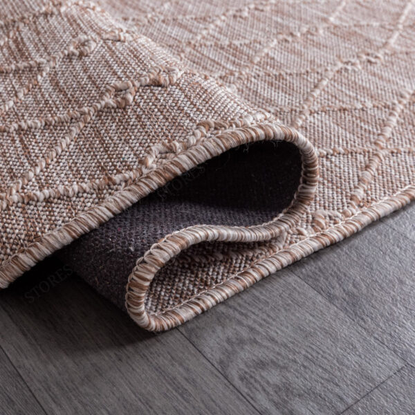 Код товара: 105661 Безворсовий килим з бахромою 120×180 см REFORM CARPET Nepal 6046, сизаль, бежевий, Туреччина — фото 8