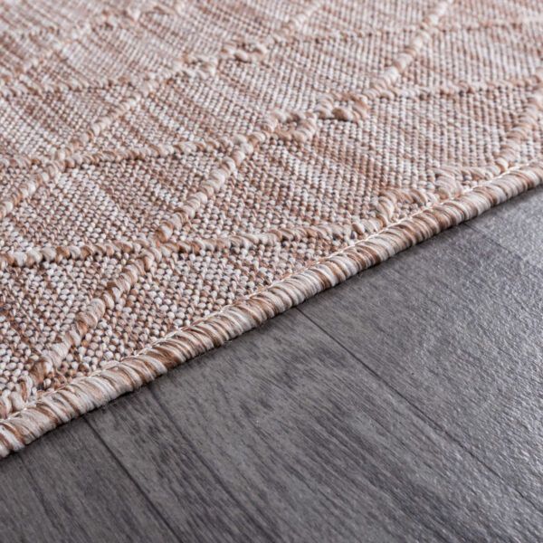 Код товара: 105661 Безворсовий килим з бахромою 120×180 см REFORM CARPET Nepal 6046, сизаль, бежевий, Туреччина — фото 9