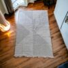 Турецький безворсовий килим 160×230 см сірий з бахромою Sacil kilim, бавовна акрил — фото 6