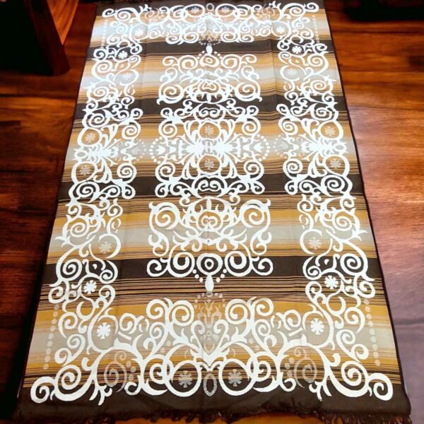 Турецький безворсовий двосторонній килим 160×250 см Eko Sacil kilim, бавовна акрил коричневий — фото 5