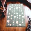 Килим двосторонній безворсовий 120×180 см Eko Sacil kilim Сердечки бавовна акрил Туреччина — фото 4