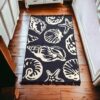 Килим двосторонній безворсовий 120×180 см Eko Sacil kilim Ракушки бавовна акрил Туреччина — фото 3
