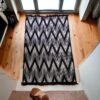 Килим двосторонній безворсовий 120×180 см Eko Sacil kilim Зиґзаґ бавовна акрил Туреччина — фото 3