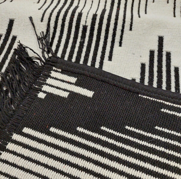 Килим двосторонній безворсовий 120×180 см Eko Sacil kilim Зиґзаґ бавовна акрил Туреччина — фото 7