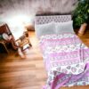 Вафельне покривало з квітковим принтом, р-р 200*220, 100% бавовна, Троянда, Туреччина,2 кольори — фото 6
