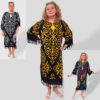 Пляжне плаття-туніка oversize, 100% бавовна, чорне, розмір 50–56, Туреччина — фото 8