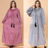 Велюрове довге плаття батал великого розміру 58–62, Merve Moda, Туреччина — фото 8
