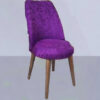 Універсальні чохли на стільці із закругленою спинкою велюрові Ретро-Туреччина, чохли на стільці зі спинкою Фіолетовий — фото 7