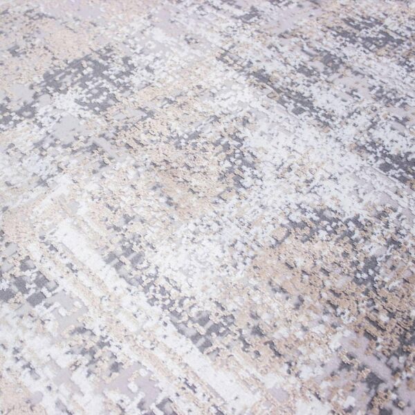 Килим з бахромою 80×150 см сіро-бежевий REFORM CARPET IMAJ 1802, Туреччина, у вітальню, спальню, кухню — фото 7
