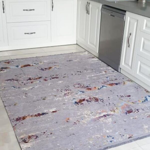 Безворсовий сірий килим з бахромою 120×180 см REFORM CARPET LILYA, Туреччина — фото 3