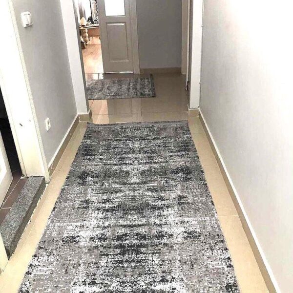 Килимова доріжка в коридор 80×300 см сіро-бежевий з бахромою Reform Carpet IMAJ 1802, Туреччина — фото 9