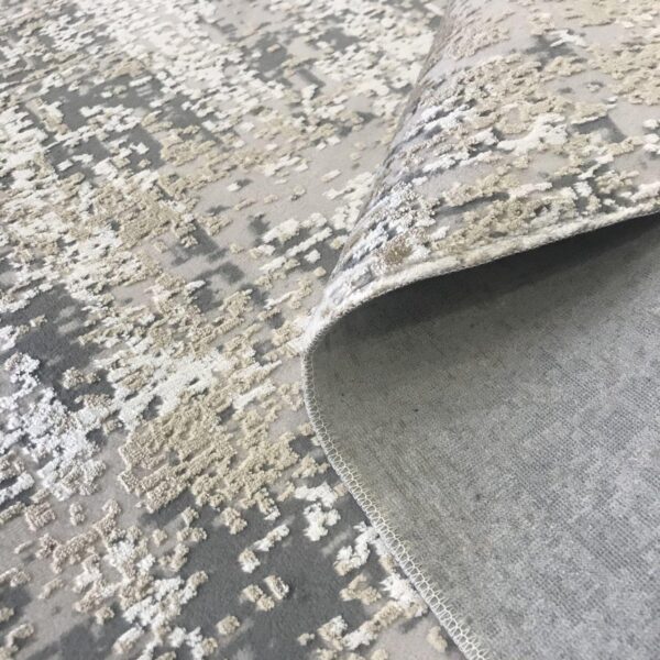 Килимова доріжка в коридор 80×300 см сіро-бежевий з бахромою Reform Carpet IMAJ 1802, Туреччина — фото 10