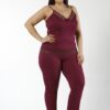 Жіноча піжама великого розміру з мереживом 2XL-3XL(54-58), бордова, Miss Dunya Lissa, Туреччина — фото 4
