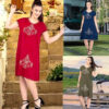 Літня жіноча сукня зі штапелю з вишивкою Merve Moda 424, бавовняна сукня Туреччина, розміри L–3XL (48–54) — фото 5