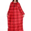 Домашнє велюрове плаття Merve Moda 477, червоне, Туреччина, 2XL (58–60) розмір UA — фото 4