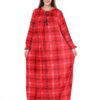 Домашнє велюрове плаття Merve Moda 477, червоне, Туреччина, 2XL (58–60) розмір UA — фото 6