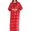 Домашнє велюрове плаття Merve Moda 477, червоне, Туреччина, 2XL (58–60) розмір UA — фото 7