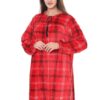 Домашнє велюрове плаття Merve Moda 477, червоне, Туреччина, 2XL (58–60) розмір UA — фото 9