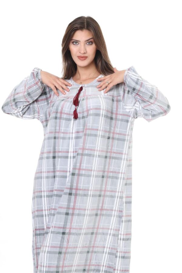 Домашнє велюрове плаття Merve Moda 477, рожеве, Туреччина, 3XL (60–62) розмір UA — фото 7