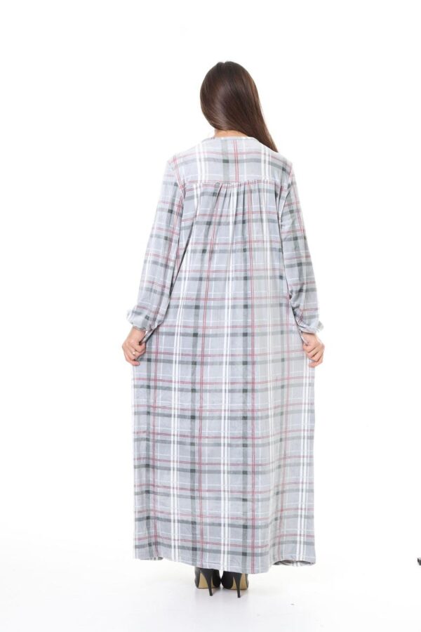 Домашнє велюрове плаття Merve Moda 477, рожеве, Туреччина, 3XL (60–62) розмір UA — фото 9