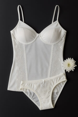 Жіноча спідня білизна майка та трусики з мереживом, розмір XL48-50 Maranda lingerie 677