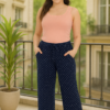 Жіночий літній костюм Merve Moda майка та штани-палаццо, 100% бавовна, Туреччина, розміри M–XXL — фото 5