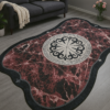 Бордовий безворсовий килим 150×230 см Cappio Halı, з цифровим друком, Туреччина — фото 8