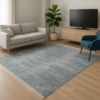 Турецький килим з бахромою 80×150 см сіро-блакитний REFORM CARPET IMAJ 1801, Туреччина — фото 4