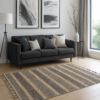 Безворсовий килим з бахромою 120×180 см бежевий REFORM CARPET Everest 6604 (Туреччина)