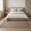 Безворсовий сіро-бежевий килим з бахромою 120×180 см REFORM CARPET Milano 8703, Туреччина — фото 2