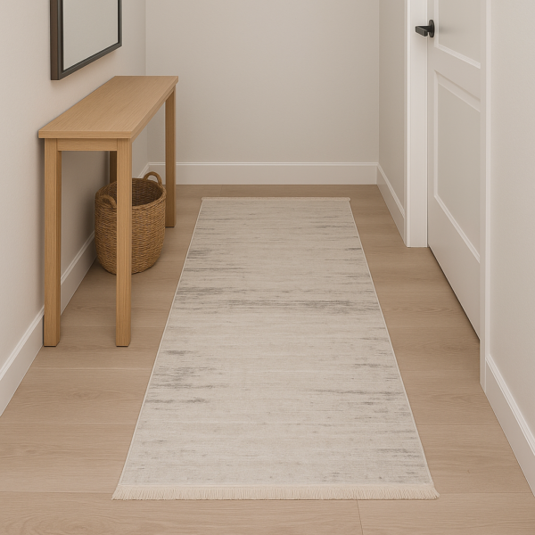 Килимок для ванної з бахромою 80×150 см кремово-сірий REFORM CARPET ENN STYLE 1002, Туреччина — фото 4