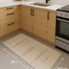 Код товару: 105707 Турецький килим з бахромою 80×150 см кремово-сірий REFORM CARPET ENN STYLE 1002, у вітальню, спальню, кухню — фото 5