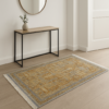 Килим з бахромою 80×150 см сіро-золотий REFORM CARPET IMAJ 1805, Туреччина, у вітальню, спальню, кухню — фото 7