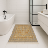 Килим з бахромою 80×150 см сіро-золотий REFORM CARPET IMAJ 1805, Туреччина, у вітальню, спальню, кухню — фото 9