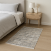 Килим з бахромою 80×150 см сіро-бежевий REFORM CARPET IMAJ 1802, Туреччина, у вітальню, спальню, кухню — фото 2