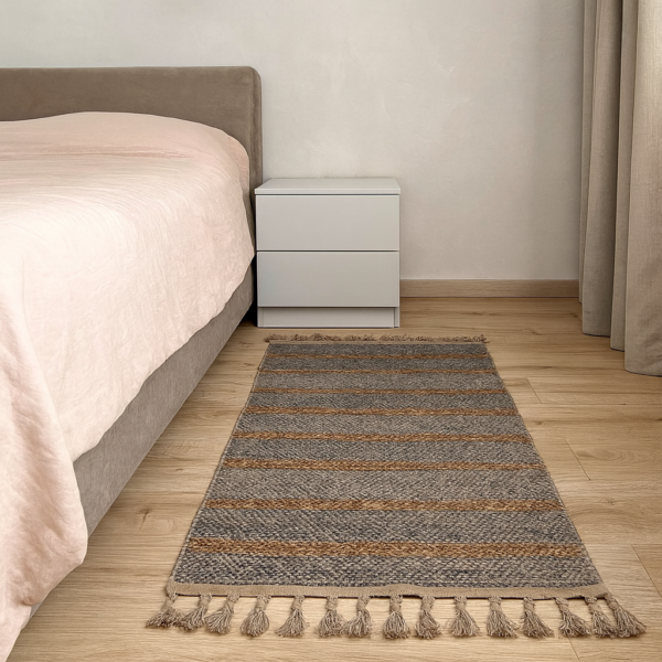 Килим з бахромою 80×150 см (доріжка) REFORM CARPET Everest 6601, Туреччина, бежевий, коричневий — фото 6