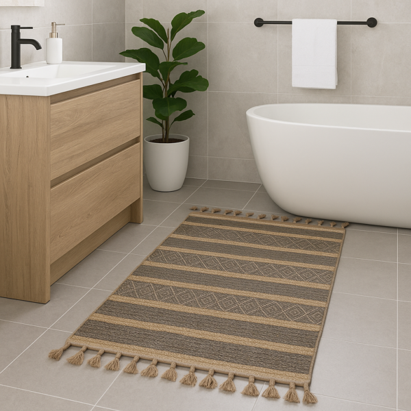 Килим з бахромою 80×150 см (доріжка) REFORM CARPET Everest 6601, Туреччина, бежевий, коричневий — фото 8