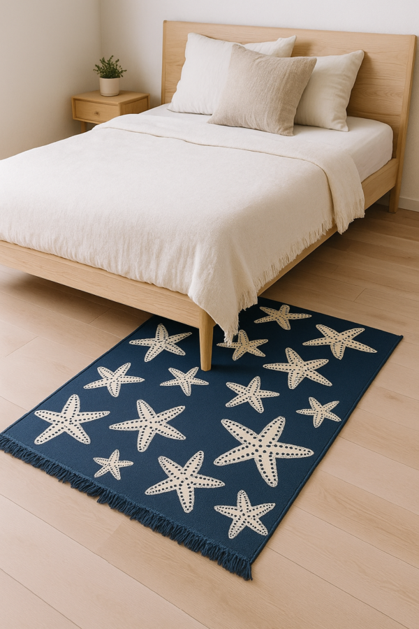 Килим безворсовий 120×180 см Eko Sacil kilim Синя Зірка Туреччина — фото 4