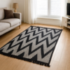 Килим двосторонній безворсовий 120×180 см Eko Sacil kilim Зиґзаґ бавовна акрил Туреччина