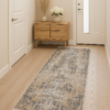 Килимова доріжка в коридор 80×300 см сіро-бежевий з бахромою Reform Carpet IMAJ 1802, Туреччина — фото 3